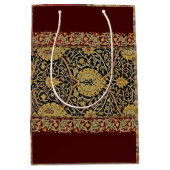 ウィリアムクラシックモリスプリントデザイン ミディアムペーパーバッグ (正面)