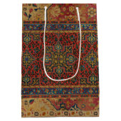 ウィリアムクラシックモリスプリントデザイン ミディアムペーパーバッグ (裏面)