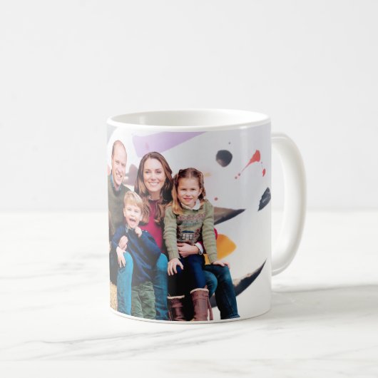 ウィリアムケイト王室のファミリーコーヒーマグ コーヒーマグカップ (正面右)