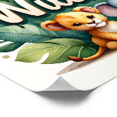 ウィリアムサファリ子供部屋ウォールアート ポスター (角)