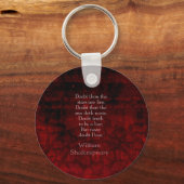 ウィリアムシェイクスピア有名ラブ引用文 キーホルダー (正面)