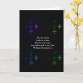 ウィリアムシェイクスピア英知ことわざ カード (黄色い花)