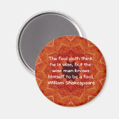 ウィリアムシェイクスピア英知ことわざ マグネット (正面/裏面)