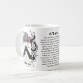 ウィリアムスの家紋のマグ コーヒーマグカップ (正面左)