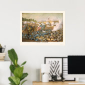 ウィリアムスバーグの戦い（クルスとアリソンによる1862） ポスター (ホームオフィス)