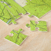 ウィリアムスバーグバージニアのヴィンテージ地図（1952年） ジグソーパズル (側面)