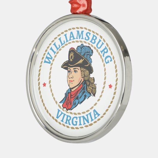 ウィリアムスバーグバージニアコロニアル メタルオーナメント (左)
