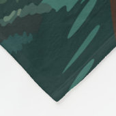 ウィリアムスバーグバージニアトラベルアートヴィンテージ フリースブランケット (角)