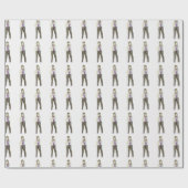 ウィリアムスバーグブルックリンNYCヒップスターガールニューヨーク ラッピングペーパー (フラット)