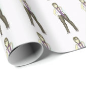 ウィリアムスバーグブルックリンNYCヒップスターガールニューヨーク ラッピングペーパー (ロールコーナー)