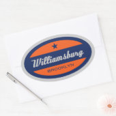 ウィリアムスバーグ 楕円形シール (封筒)