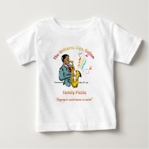 ウィリアムス家族のピクニック-幼児Tシャツ ベビーTシャツ