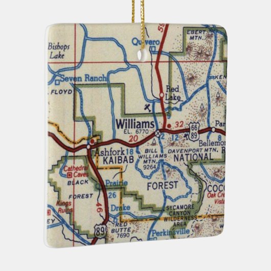 ウィリアムズアリゾナクリスマス セラミックオーナメント (右)