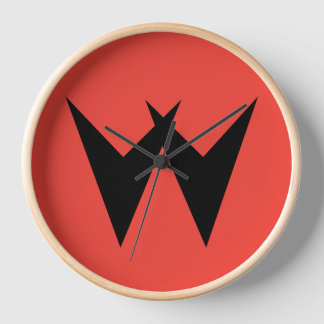 ウィリアムズエレクトロニクス時計 – ブラック 壁時計