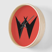 ウィリアムズエレクトロニクス時計 – ブラック 壁時計 (傾斜)