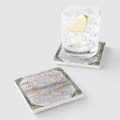 ウィリアムズシーフード、サバンナ・グルジアのコースター。 ストーンコースター (横)