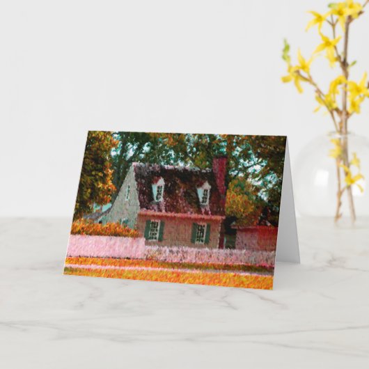 ウィリアムズバーグの挨拶状 カード (黄色い花)