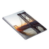 ウィリアムズバーグ橋日没ブルックリンNYC ノートブック (右側)