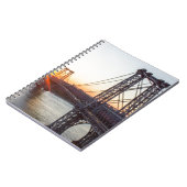 ウィリアムズバーグ橋日没ブルックリンNYC ノートブック (左側)