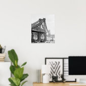 ウィリアムズバーグ橋、1902年。ヴィンテージ写真 ポスター (ホームオフィス)