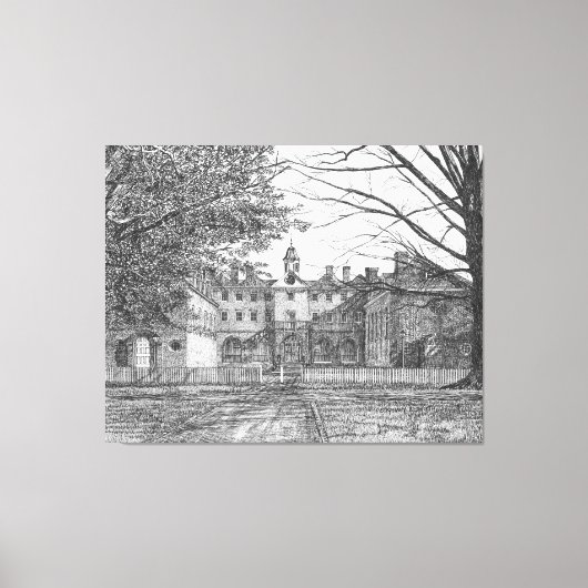 ウィリアムズバーグ，ウィリアムズバーグ，ヴァージニア キャンバスプリント (正面)