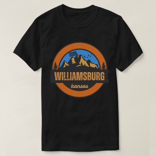 ウィリアムズバーグ (カンザス州) Tシャツ (デザイン正面)