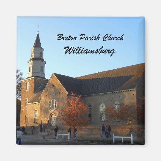 ウィリアムズバーグ・ブリュトン・パリッシュ教会 マグネット (正面)