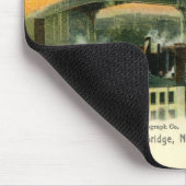ウィリアムズバーグBridge、ニューヨークシティの1905年のヴィンテージ マウスパッド (コーナー)