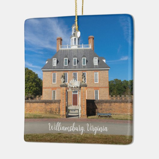 ウィリアムズバーグVAガバナーズパレス セラミックオーナメント (左)