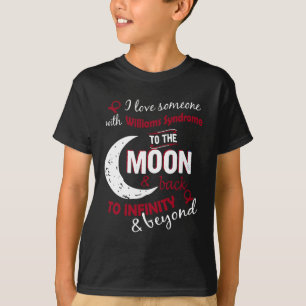 ウィリアムズ症候群のリボンを認識している人を愛する Tシャツ