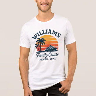 ウィリアムズ クルーズ トロピカル バケーション ハワイ 船 旅行 トライブレンドＴシャツ