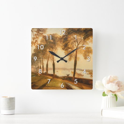 ウィリアムターナーモーテルレイクテラス スクエア壁時計 (ホーム)