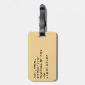 ウィリアムターナーモーテルレイクテラス ラゲッジタグ (裏面縦)