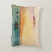 ウィリアムターナー – サンセットのヴェネツィア近くのラグーン アクセントクッション (裏面(縦))