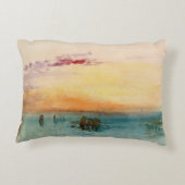 ウィリアムターナー – サンセットのヴェネツィア近くのラグーン アクセントクッション (裏面)