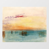 ウィリアムターナー – サンセットのヴェネツィア近くのラグーン ウィンドウサイン