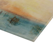 ウィリアムターナー – サンセットのヴェネツィア近くのラグーン カッティングボード (角)