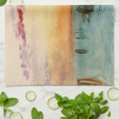 ウィリアムターナー – サンセットのヴェネツィア近くのラグーン キッチンタオル (折り畳み)