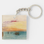 ウィリアムターナー – サンセットのヴェネツィア近くのラグーン キーホルダー (裏面)