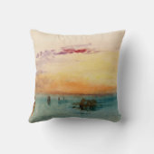 ウィリアムターナー – サンセットのヴェネツィア近くのラグーン クッション (裏面)