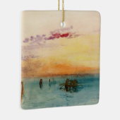 ウィリアムターナー – サンセットのヴェネツィア近くのラグーン セラミックオーナメント (右)