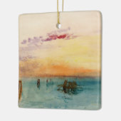 ウィリアムターナー – サンセットのヴェネツィア近くのラグーン セラミックオーナメント (左)