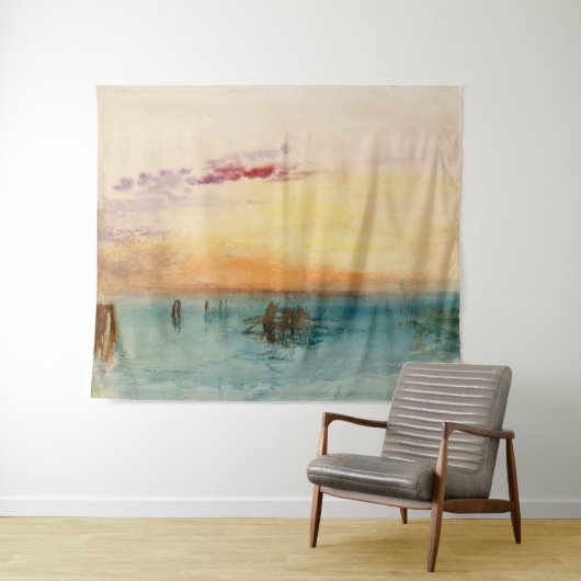 ウィリアムターナー – サンセットのヴェネツィア近くのラグーン タペストリー (インサイチュ(横))