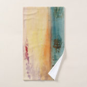 ウィリアムターナー – サンセットのヴェネツィア近くのラグーン バスタオルセット (ハンドタオル)