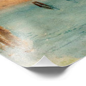 ウィリアムターナー – サンセットのヴェネツィア近くのラグーン フォトプリント            (角)