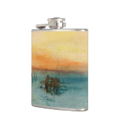 ウィリアムターナー – サンセットのヴェネツィア近くのラグーン フラスク (左)