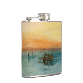 ウィリアムターナー – サンセットのヴェネツィア近くのラグーン フラスク (右)