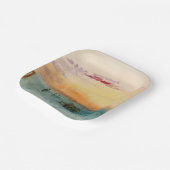 ウィリアムターナー – サンセットのヴェネツィア近くのラグーン ペーパープレート (傾斜あり)