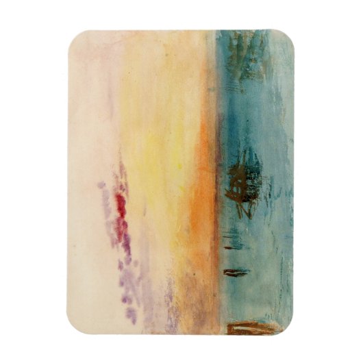 ウィリアムターナー – サンセットのヴェネツィア近くのラグーン マグネット (縦)