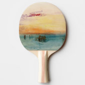 ウィリアムターナー – サンセットのヴェネツィア近くのラグーン 卓球ラケット (裏面)